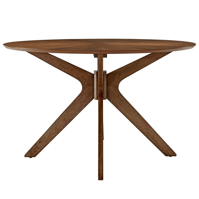 Crossroads 47" Round Wood Dining Table by Modway