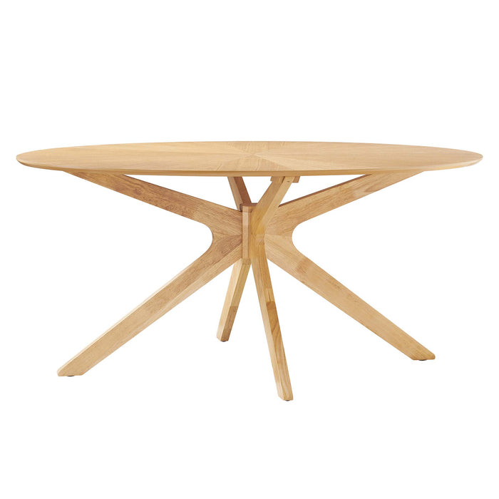 Crossroads 63" Oval Wood Dining Table by Modway