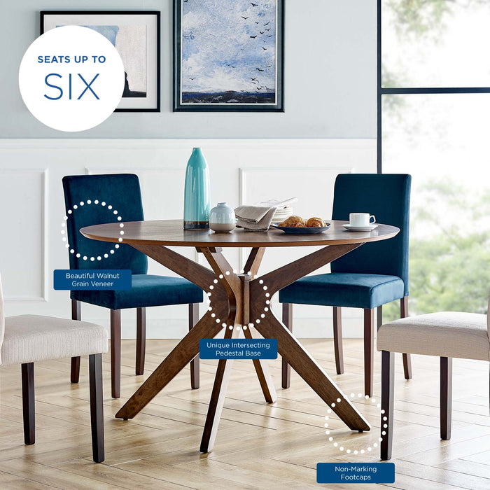 Crossroads 47" Round Wood Dining Table by Modway