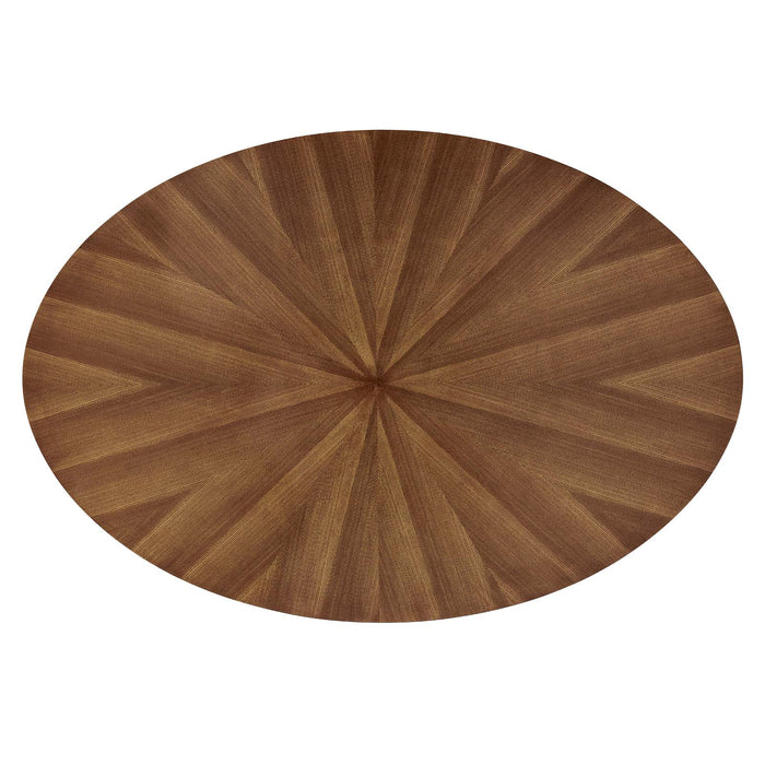 Crossroads 63" Oval Wood Dining Table by Modway