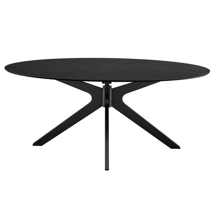 Crossroads 71" Oval Wood Dining Table by Modway