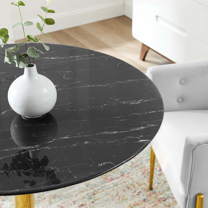 Verne 40" Artificial Marble Dining Table by Modway