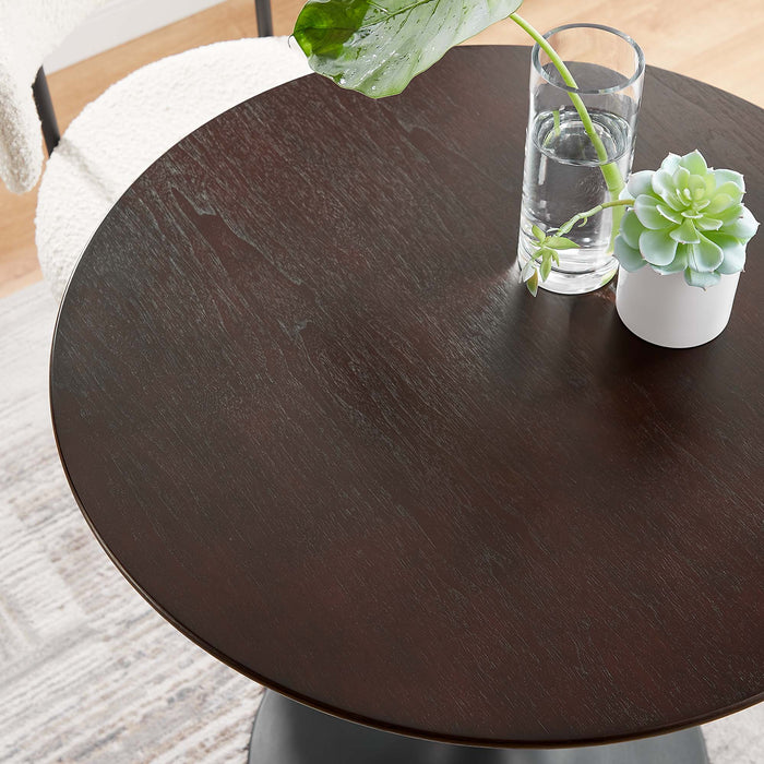 Lippa 28" Round Wood Grain Dining Table by Modway