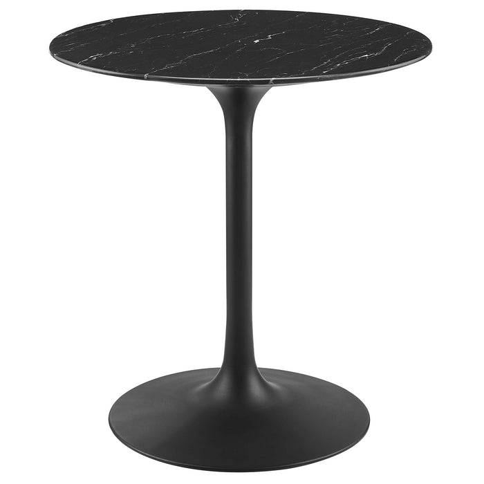 Lippa 28" Round Artificial Marble Dining Table by Modway