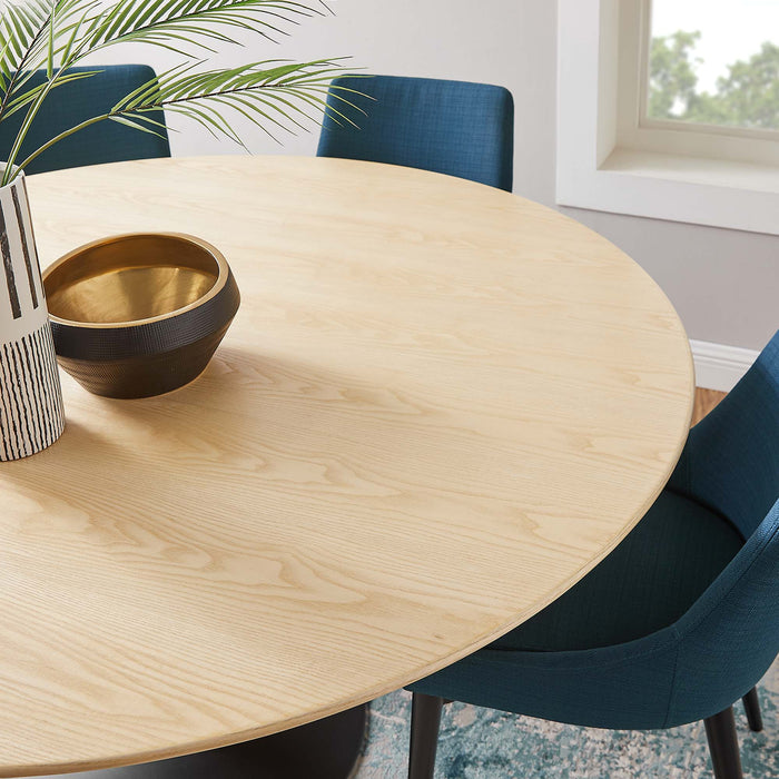 Lippa 60" Round Wood Grain Dining Table by Modway