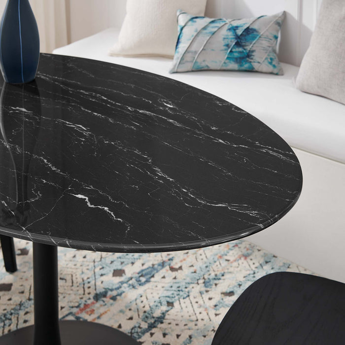 Lippa 54" Oval Artificial Marble Dining Table by Modway