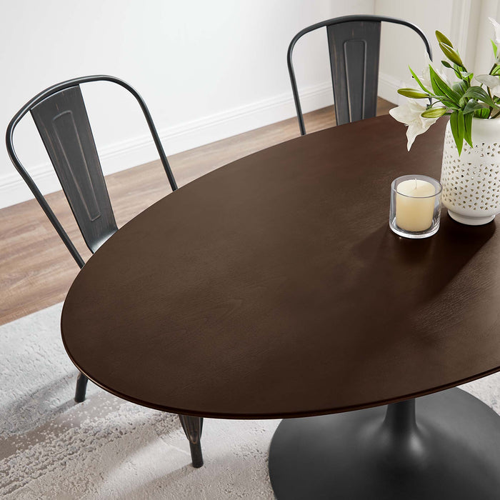 Lippa 60" Oval Wood Grain Dining Table by Modway