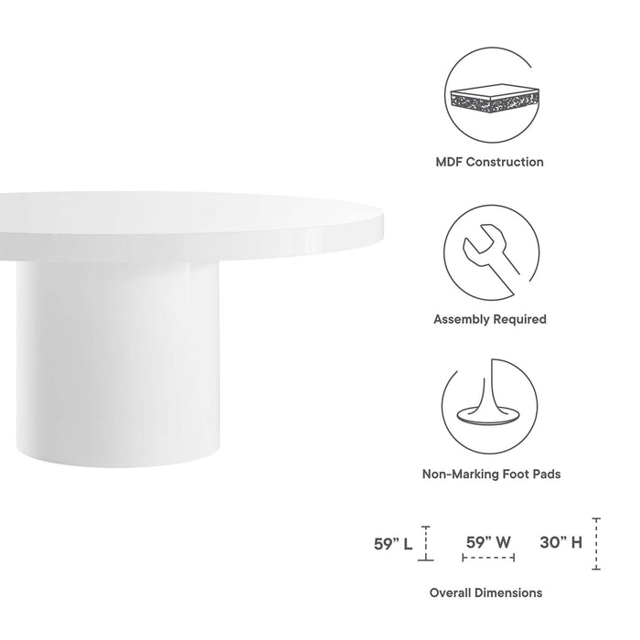 Gratify 60" Round Dining Table by Modway