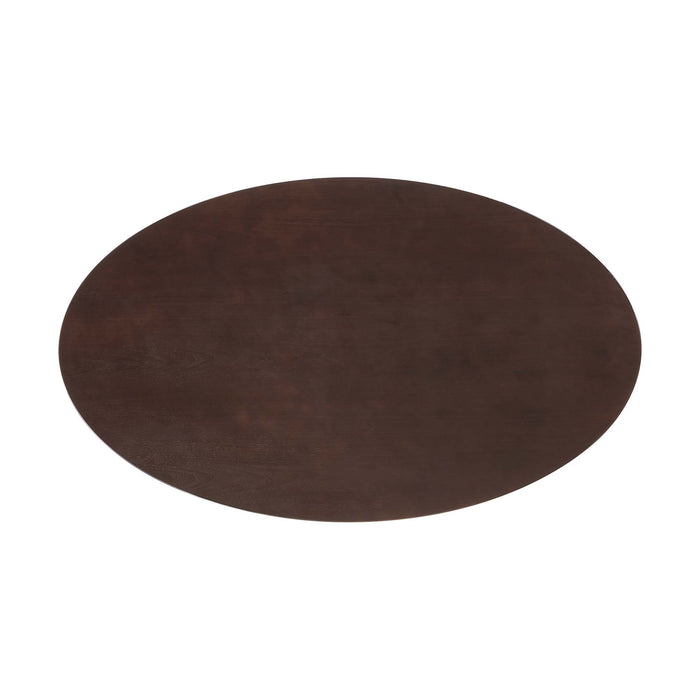 Lippa 60" Oval Cherry Walnut Wood Grain Dining Table by Modway