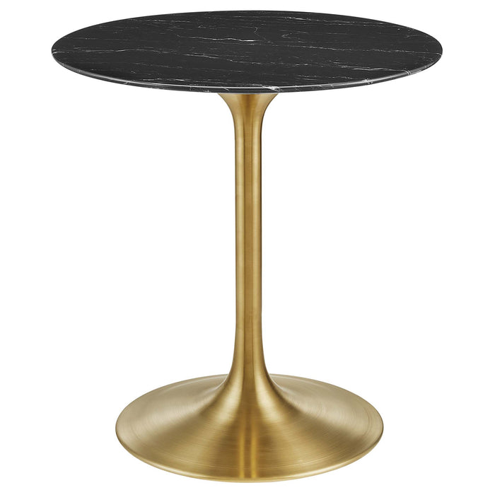 Lippa 28" Round Artificial Marble Dining Table by Modway