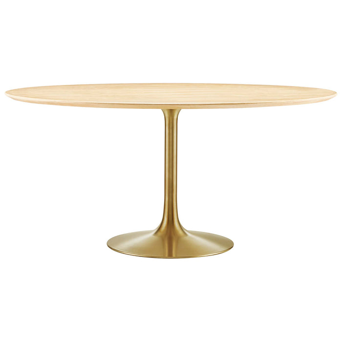 Lippa 60" Round Wood Grain Dining Table by Modway