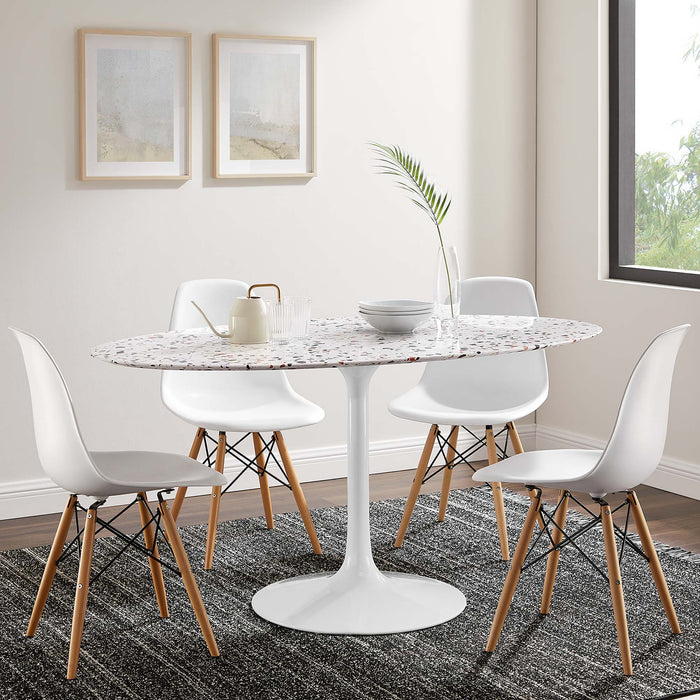 Lippa 60" Oval Terrazzo Dining Table by Modway