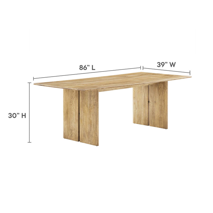 Amistad 86" Wood Dining Table by Modway