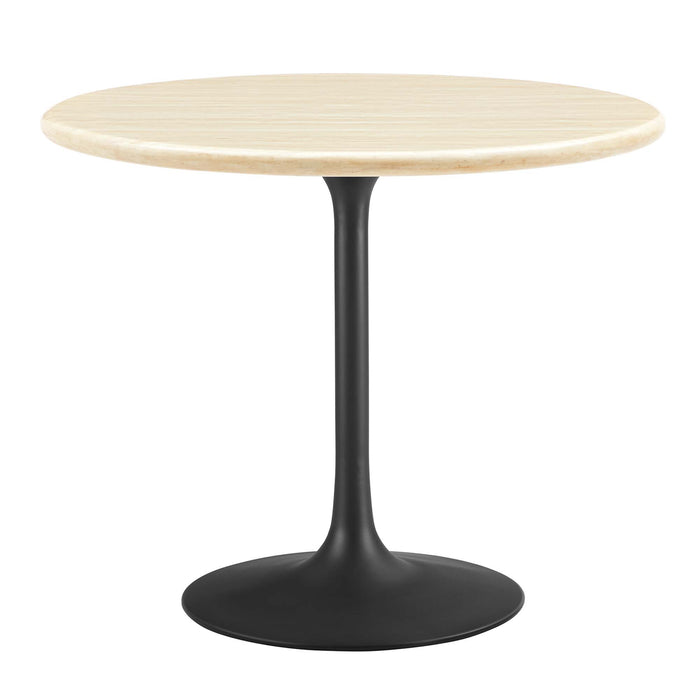 Lippa 36� Round Artificial Travertine Dining Table by Modway