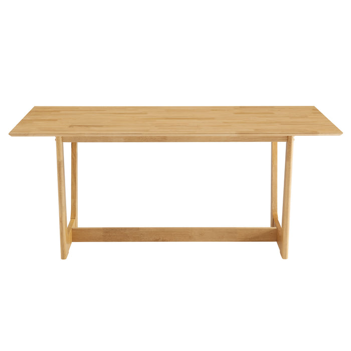 Solara 71" Rectangle Wood Dining Table by Modway