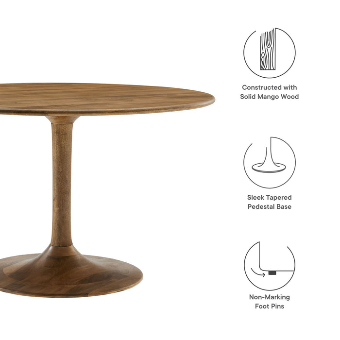 Lippa 48" Round Solid Wood Dining Table by Modway