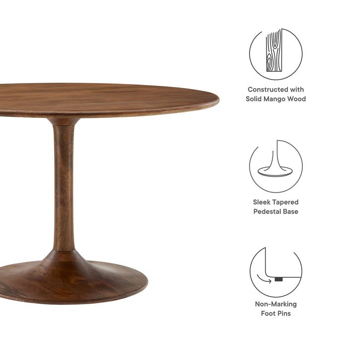 Lippa 48" Round Solid Wood Dining Table by Modway