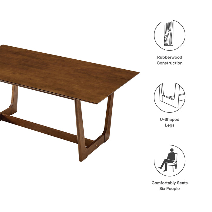 Solara 71" Rectangle Wood Dining Table by Modway