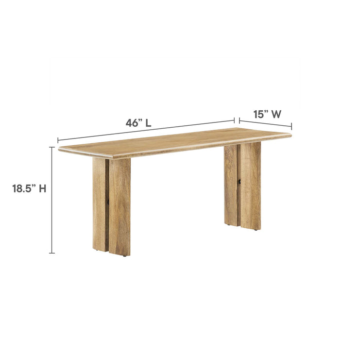 Amistad 60" Wood Dining Table and Bench Set by Modway