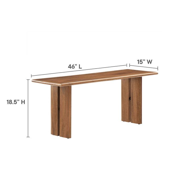 Amistad 60" Wood Dining Table and Bench Set by Modway