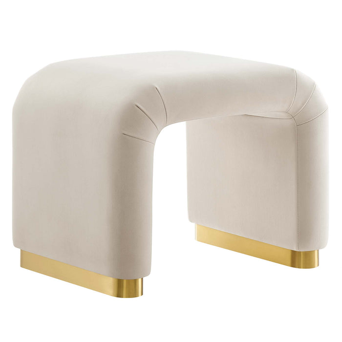 Koda Performance Velvet Waterfall Stool by Modway