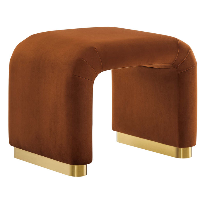 Koda Performance Velvet Waterfall Stool by Modway