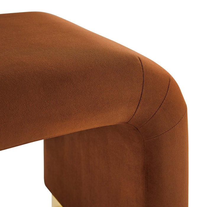 Koda Performance Velvet Waterfall Stool by Modway