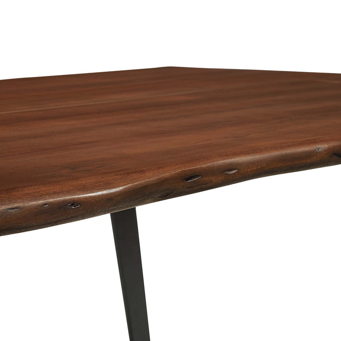 Viggo 60" Live Edge Acacia Wood Acacia Wood Dining Table by Modway