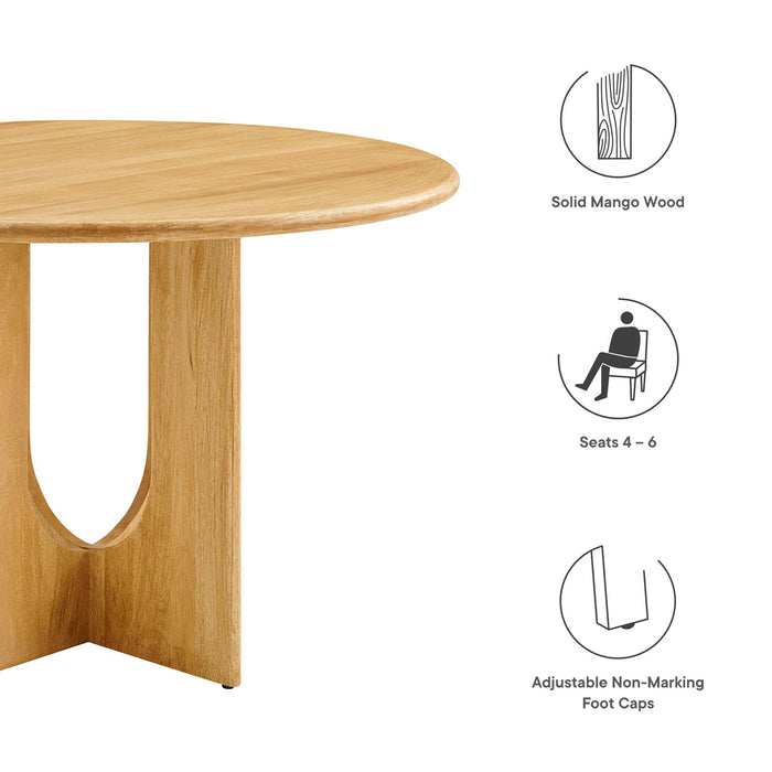 Rivian Round 48" Wood Dining Table by Modway