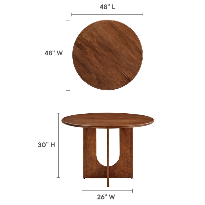 Rivian Round 48" Wood Dining Table by Modway