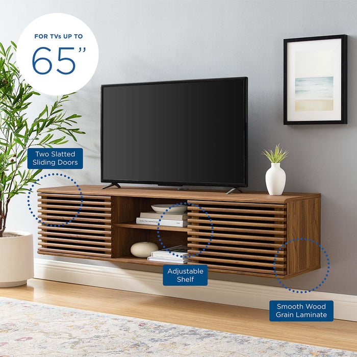 Render 60" Wall-Mount Media Console TV Stand by Modway