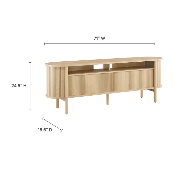 Cadence 71" Curved TV Stand by Modway