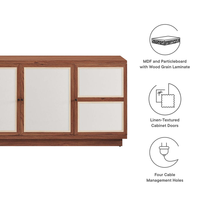 Capri 63" Wood Grain TV Console by Modway