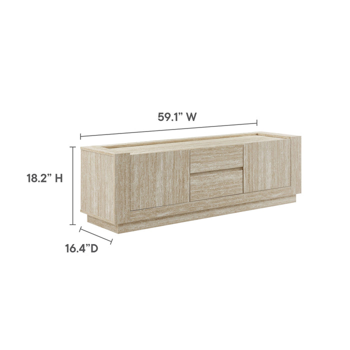 Hollis 59" Travertine TV Stand by Modway