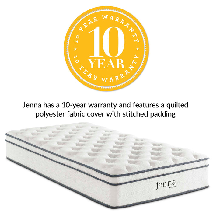 Jenna 10" Innerspring and Foam Twin Mattress by Modway