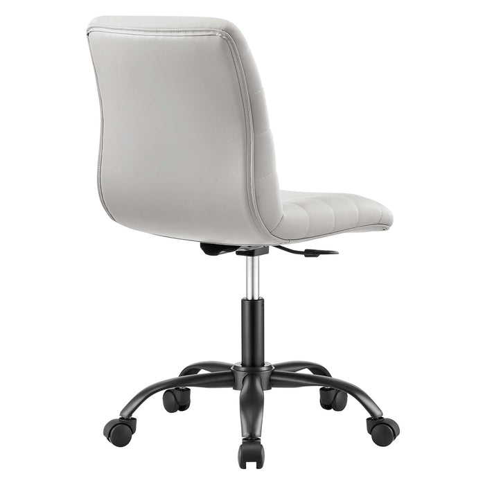 Ripple Armless Vegan Leather Office Chair by Modway