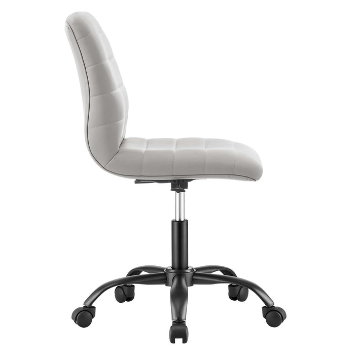 Ripple Armless Vegan Leather Office Chair by Modway