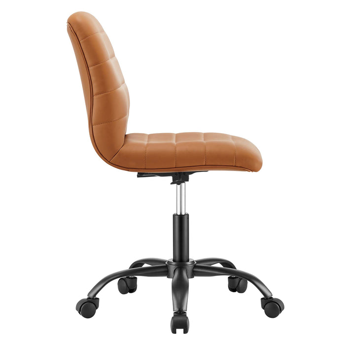 Ripple Armless Vegan Leather Office Chair by Modway