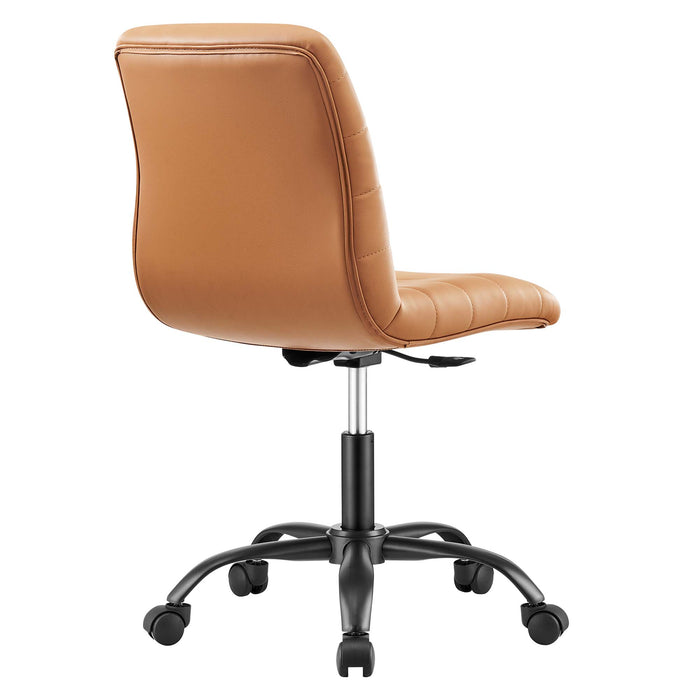 Ripple Armless Vegan Leather Office Chair by Modway