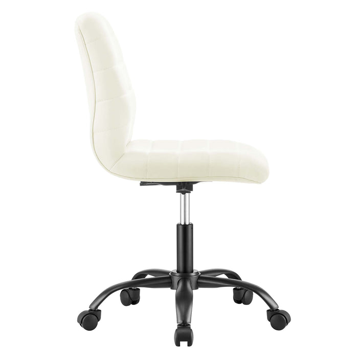 Ripple Armless Vegan Leather Office Chair by Modway