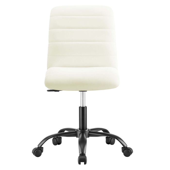 Ripple Armless Vegan Leather Office Chair by Modway