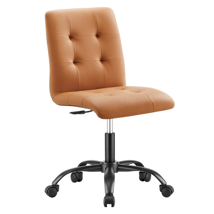 Prim Armless Vegan Leather Office Chair by Modway