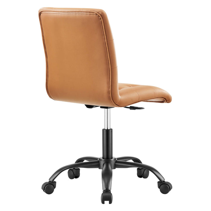 Prim Armless Vegan Leather Office Chair by Modway