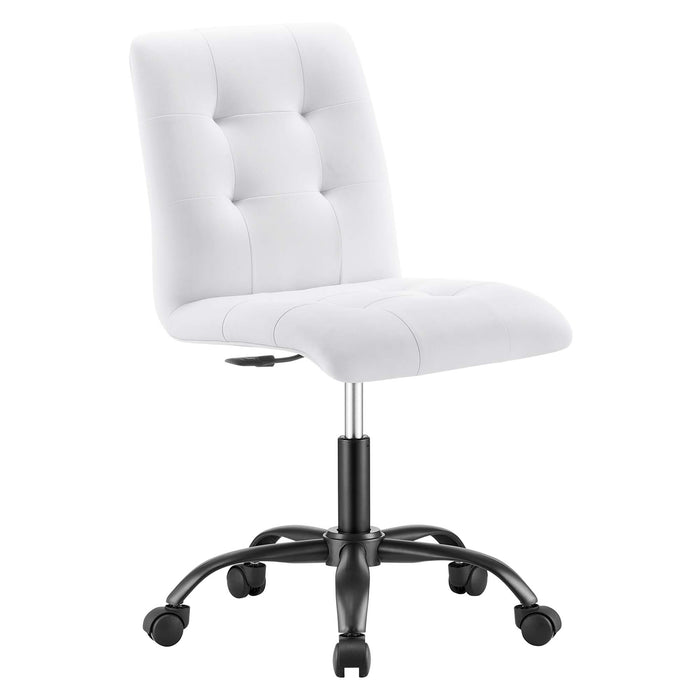 Prim Armless Vegan Leather Office Chair by Modway