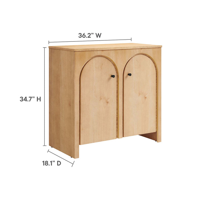 Appia 2-Door Arched Door Storage Cabinet by Modway