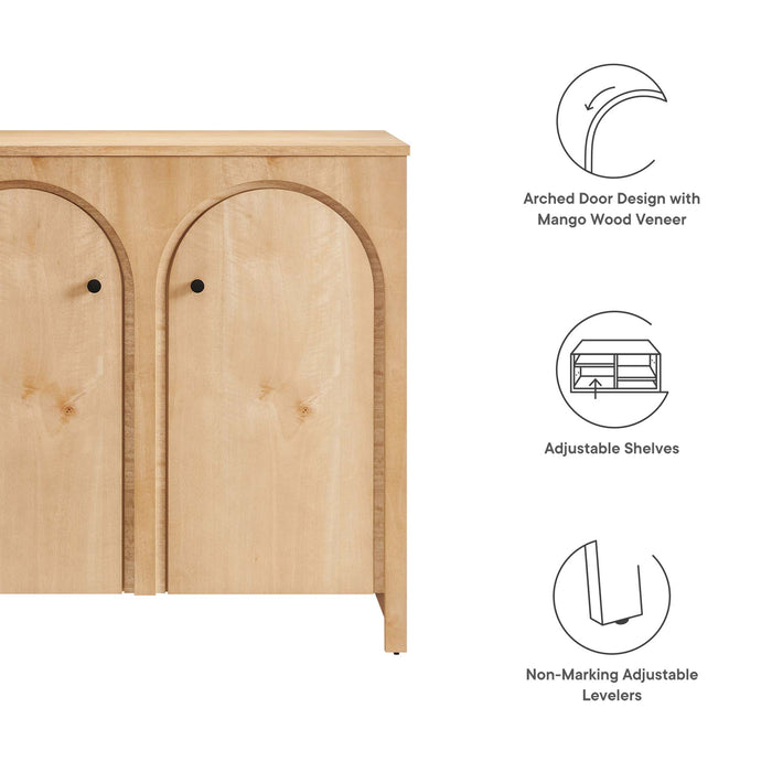 Appia 2-Door Arched Door Storage Cabinet by Modway