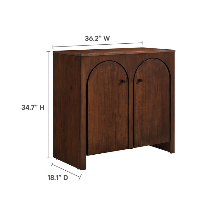 Appia 2-Door Arched Door Storage Cabinet by Modway