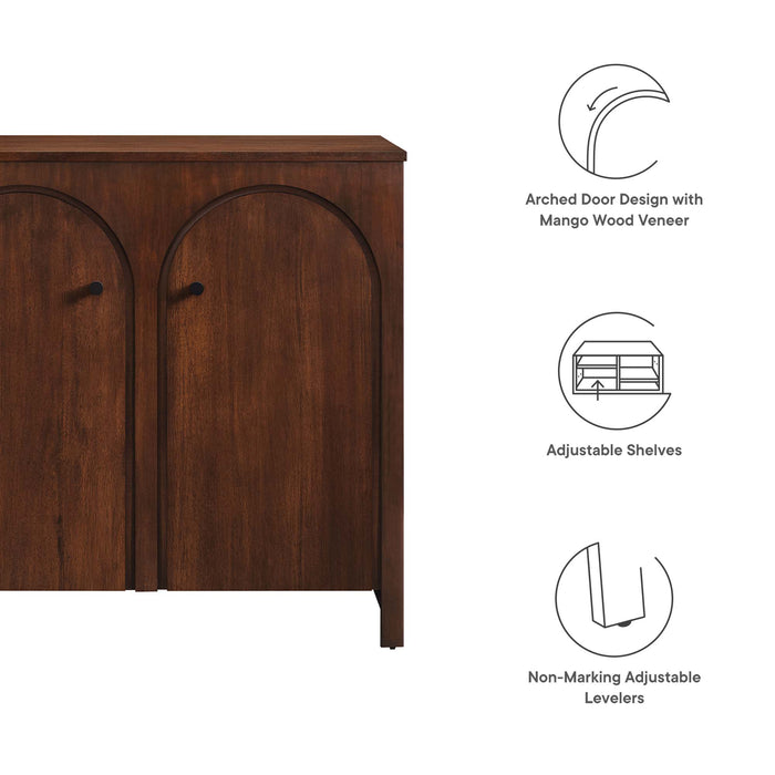 Appia 2-Door Arched Door Storage Cabinet by Modway