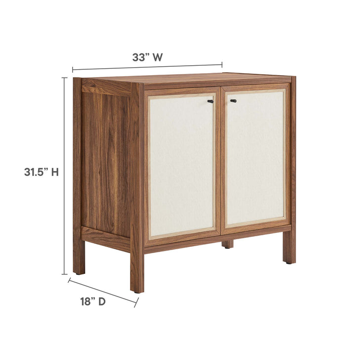 Capri 33" Wood Grain Storage Cabinet by Modway