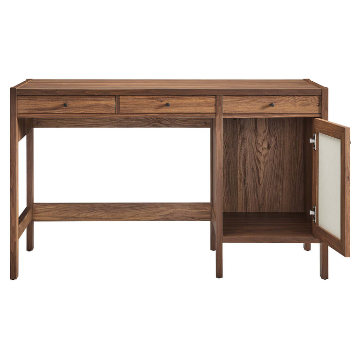 Capri 49" Wood Grain Office Desk by Modway